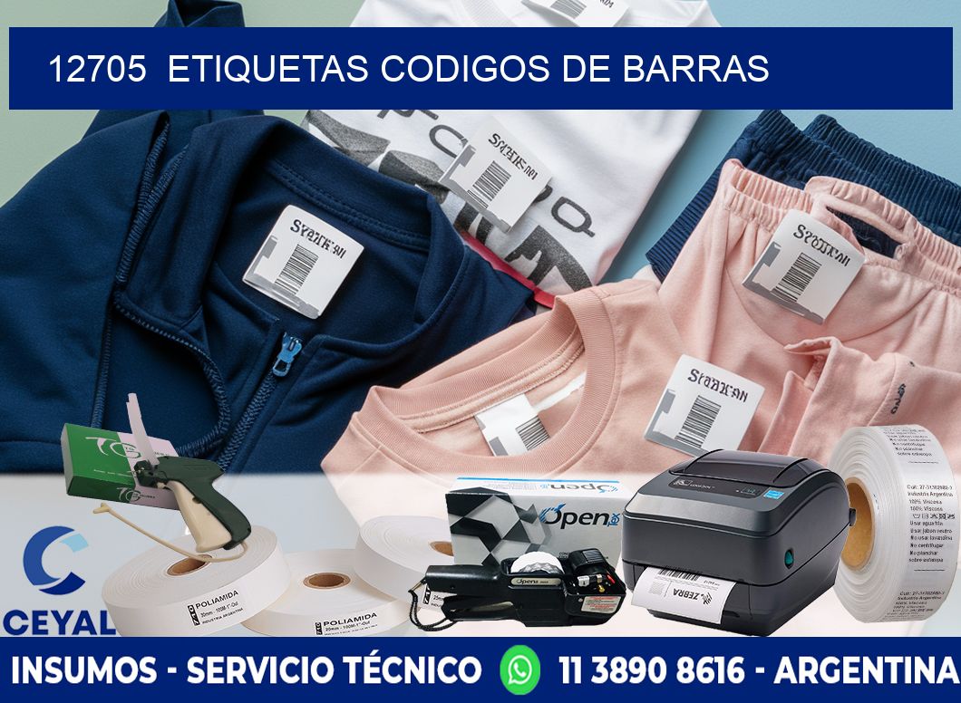 12705  ETIQUETAS CODIGOS DE BARRAS