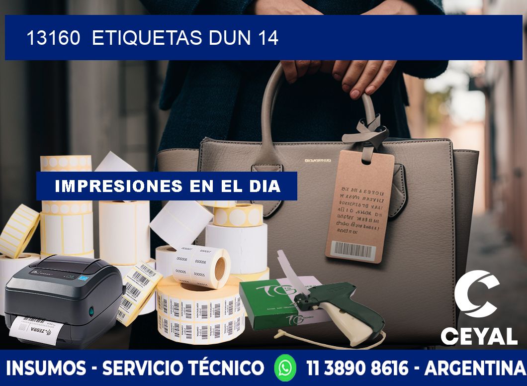13160  ETIQUETAS DUN 14