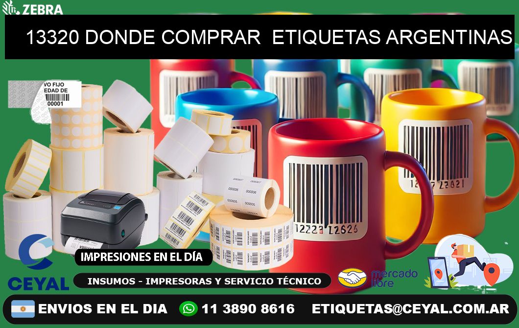 13320 DONDE COMPRAR  ETIQUETAS ARGENTINAS