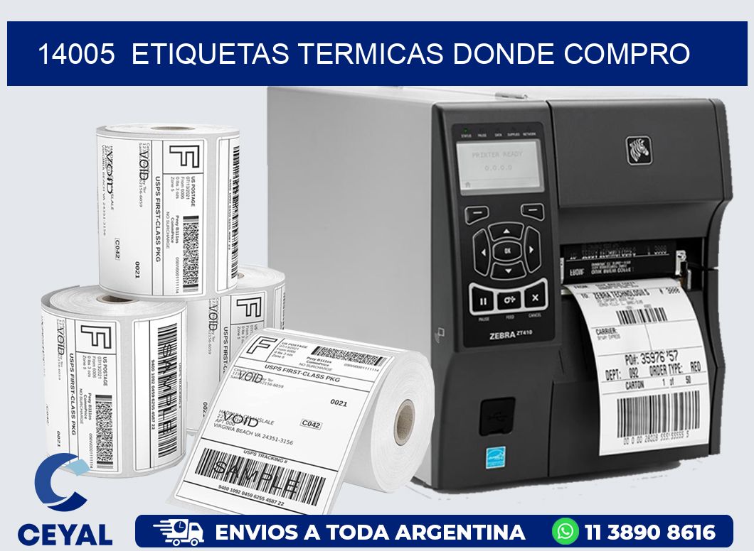 14005  ETIQUETAS TERMICAS DONDE COMPRO