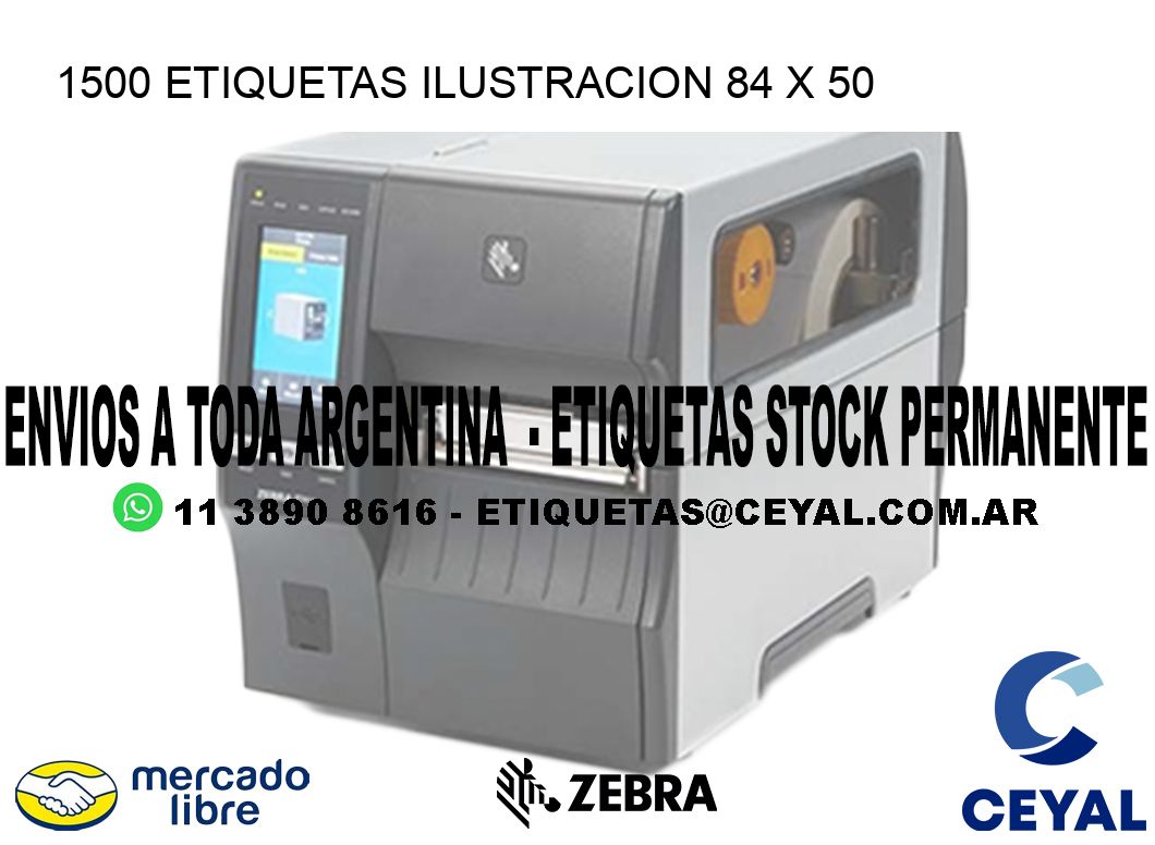 1500 ETIQUETAS ILUSTRACION 84 x 50