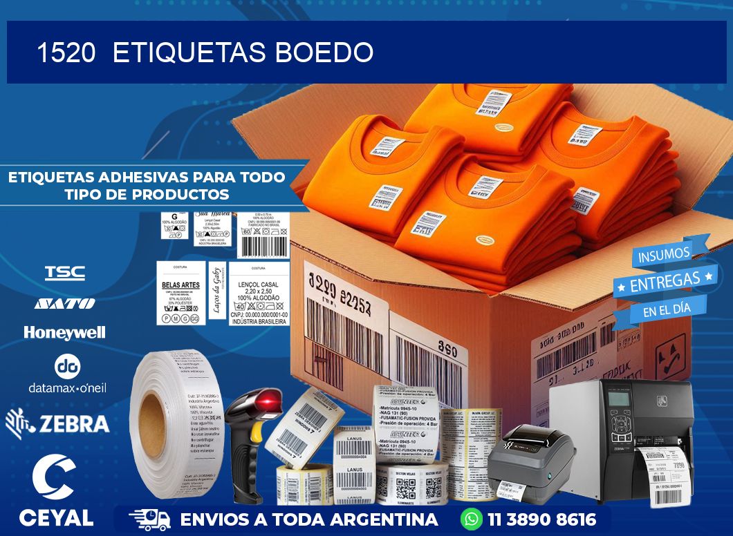1520  ETIQUETAS BOEDO