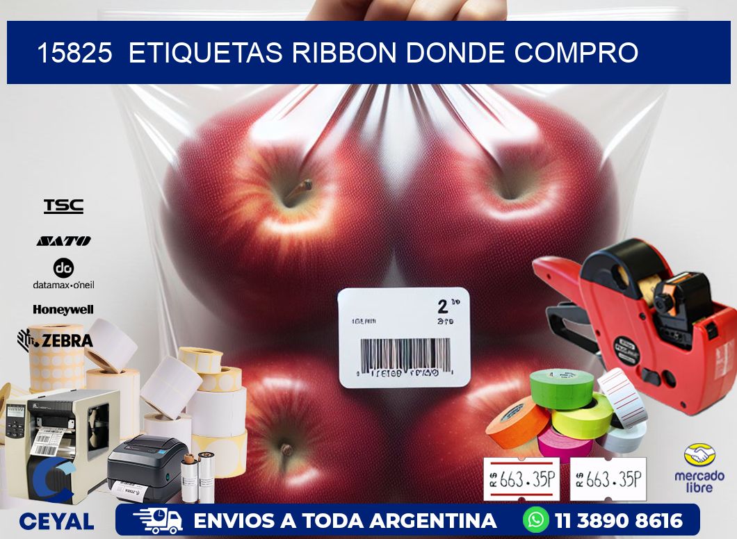 15825  ETIQUETAS RIBBON DONDE COMPRO