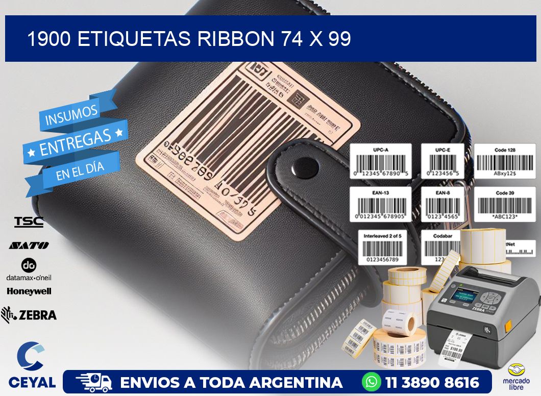 1900 ETIQUETAS RIBBON 74 x 99