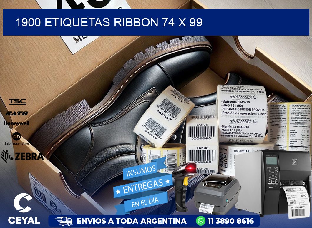 1900 ETIQUETAS RIBBON 74 x 99