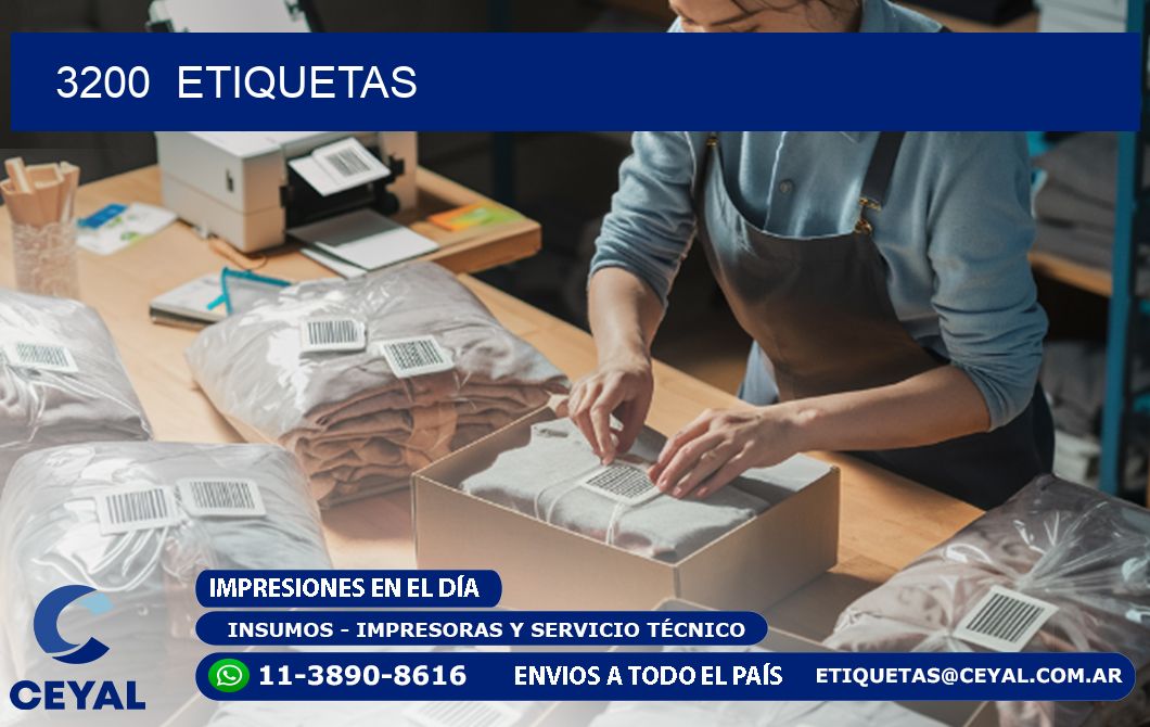 3200  ETIQUETAS