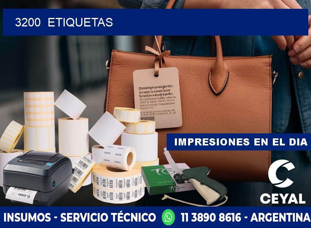 3200  ETIQUETAS