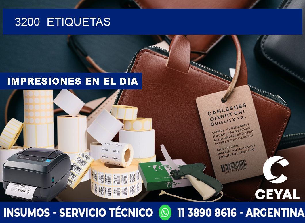 3200  ETIQUETAS