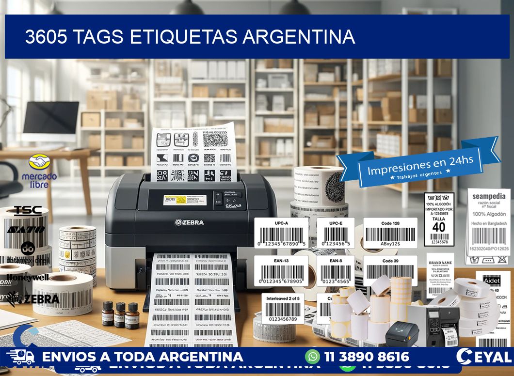 3605 TAGS ETIQUETAS ARGENTINA
