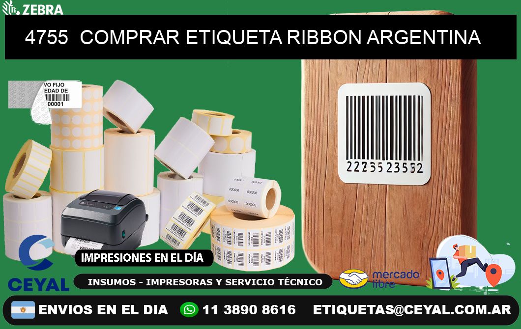 4755  COMPRAR ETIQUETA RIBBON ARGENTINA