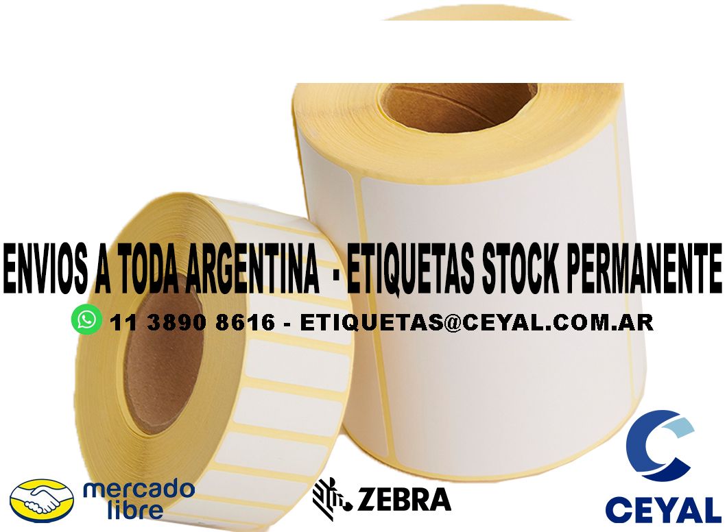 500 ETIQUETAS PEGATINA 20 x 80