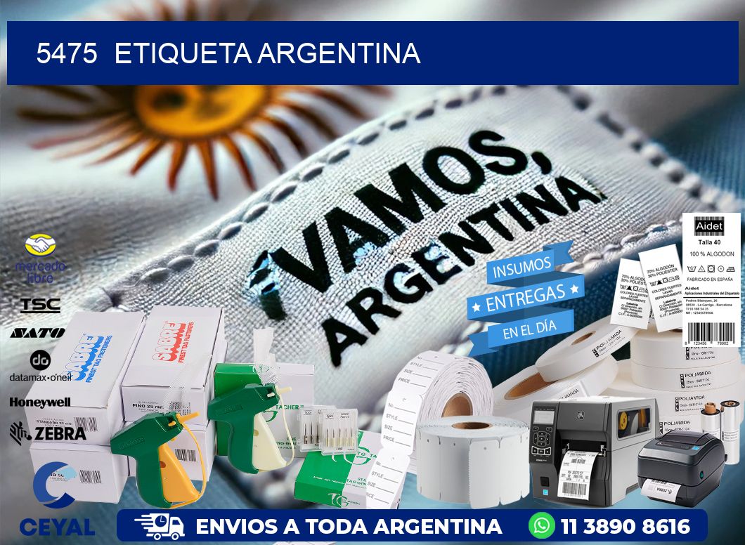 5475  ETIQUETA ARGENTINA