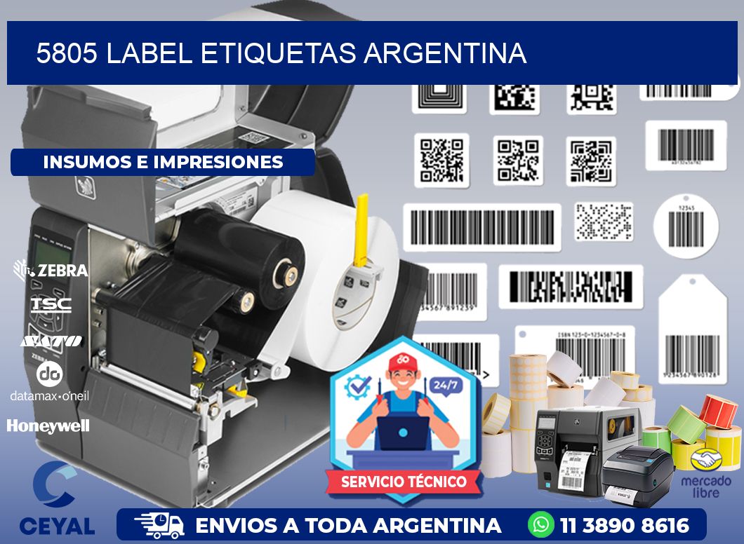 5805 LABEL ETIQUETAS ARGENTINA