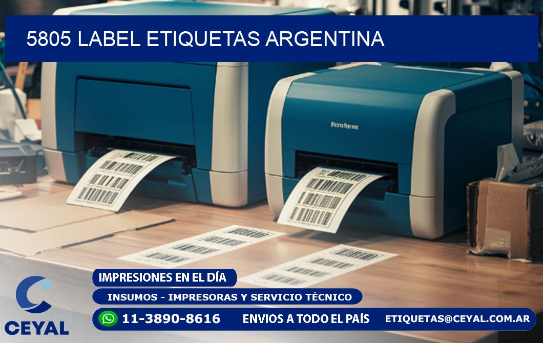 5805 LABEL ETIQUETAS ARGENTINA