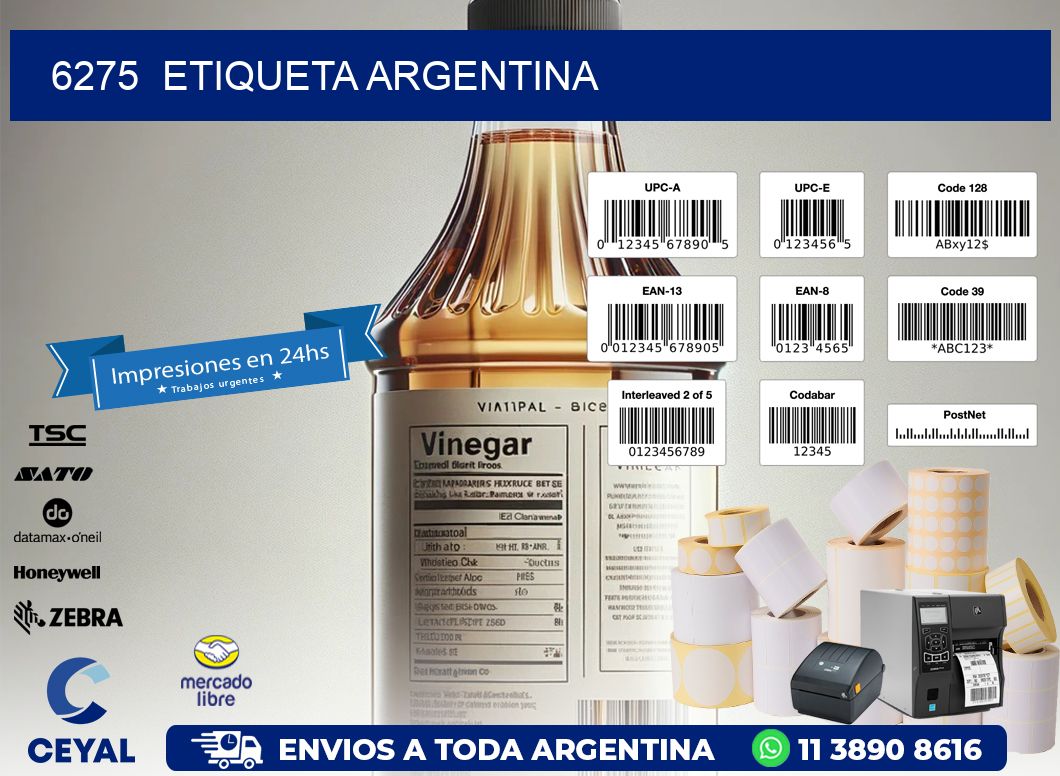 6275  ETIQUETA ARGENTINA