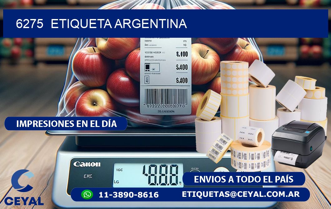 6275  ETIQUETA ARGENTINA
