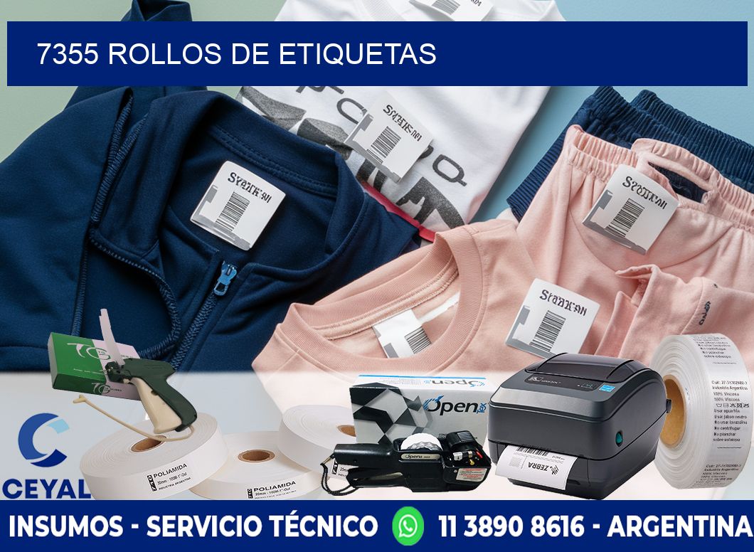 7355 ROLLOS DE ETIQUETAS