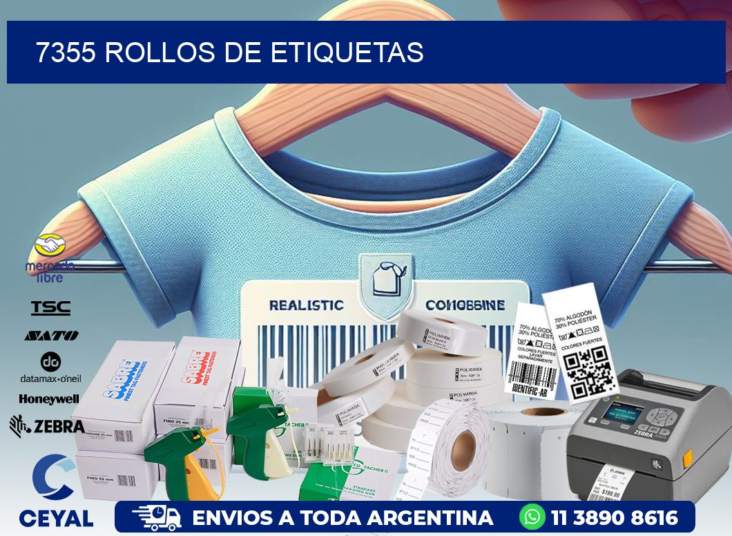 7355 ROLLOS DE ETIQUETAS