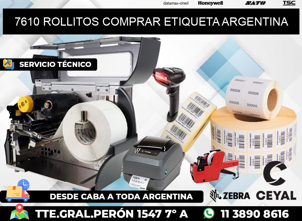7610 ROLLITOS COMPRAR ETIQUETA ARGENTINA