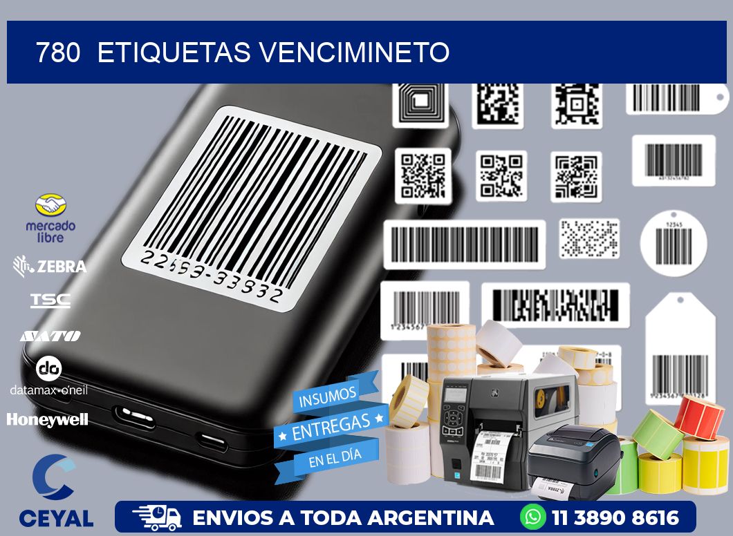 780  ETIQUETAS VENCIMINETO