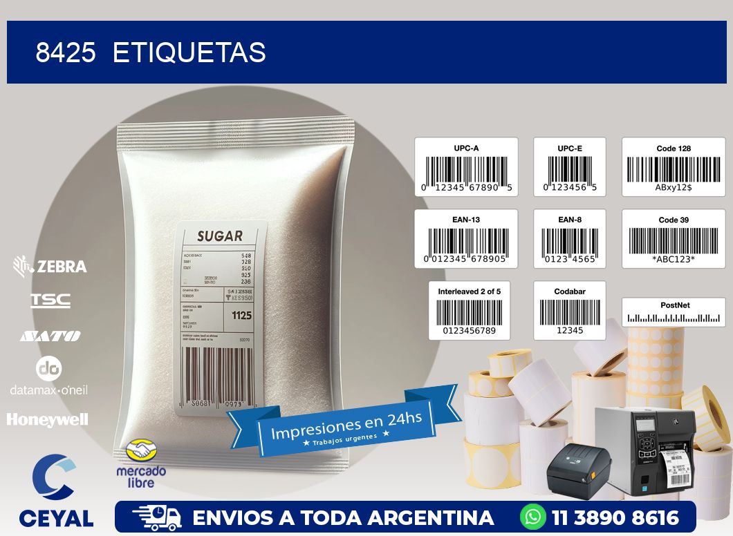 8425  ETIQUETAS