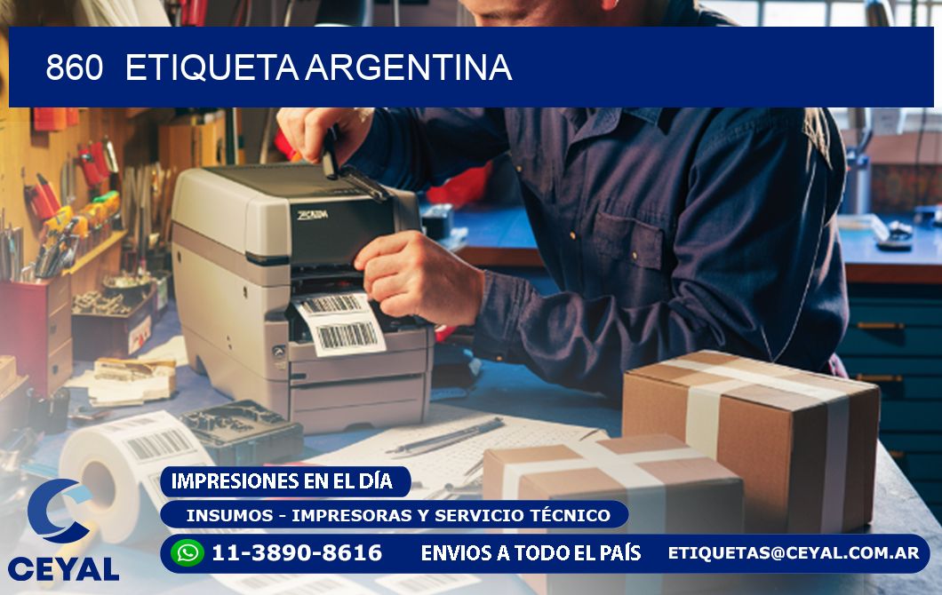 860  ETIQUETA ARGENTINA