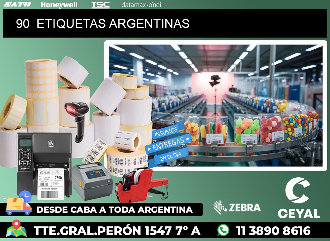 90  ETIQUETAS ARGENTINAS