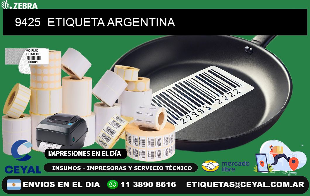 9425  ETIQUETA ARGENTINA