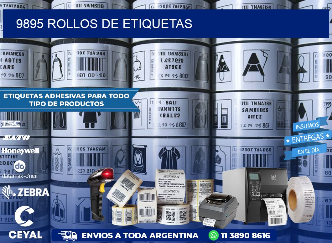 9895 ROLLOS DE ETIQUETAS