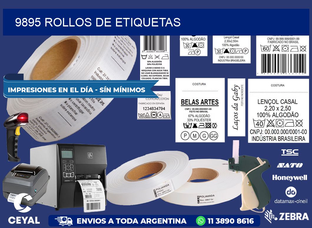 9895 ROLLOS DE ETIQUETAS