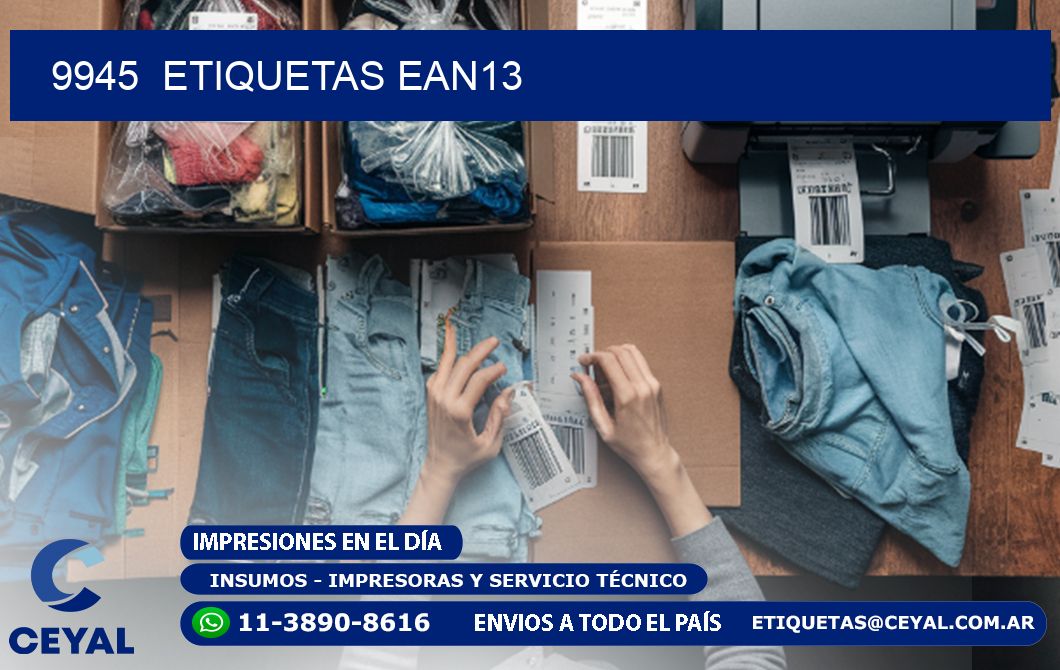 9945  ETIQUETAS EAN13