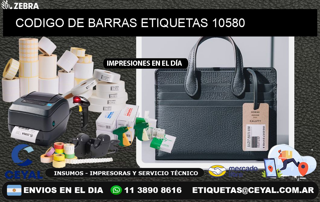 CODIGO DE BARRAS ETIQUETAS 10580