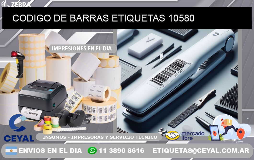 CODIGO DE BARRAS ETIQUETAS 10580