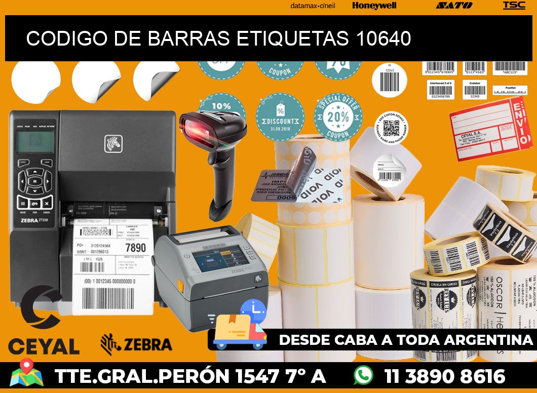 CODIGO DE BARRAS ETIQUETAS 10640