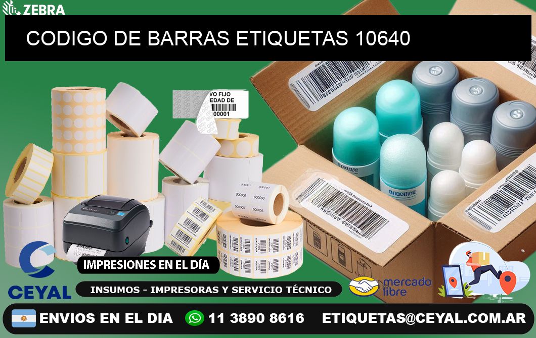 CODIGO DE BARRAS ETIQUETAS 10640