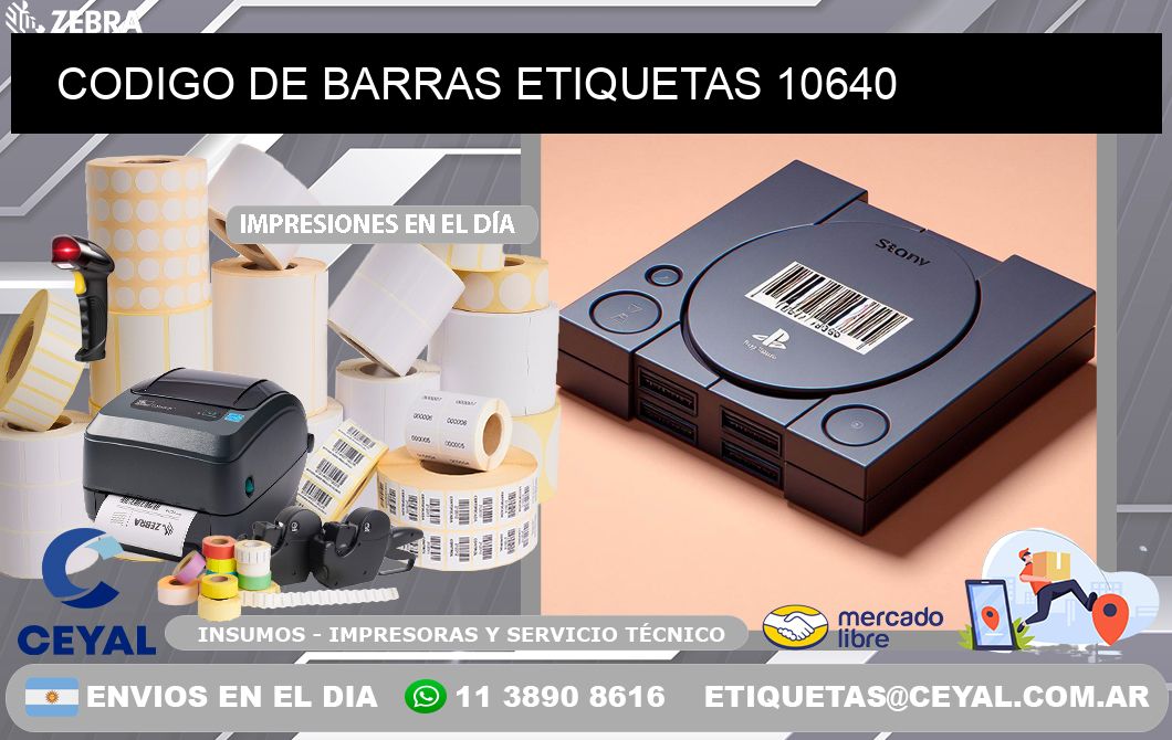 CODIGO DE BARRAS ETIQUETAS 10640