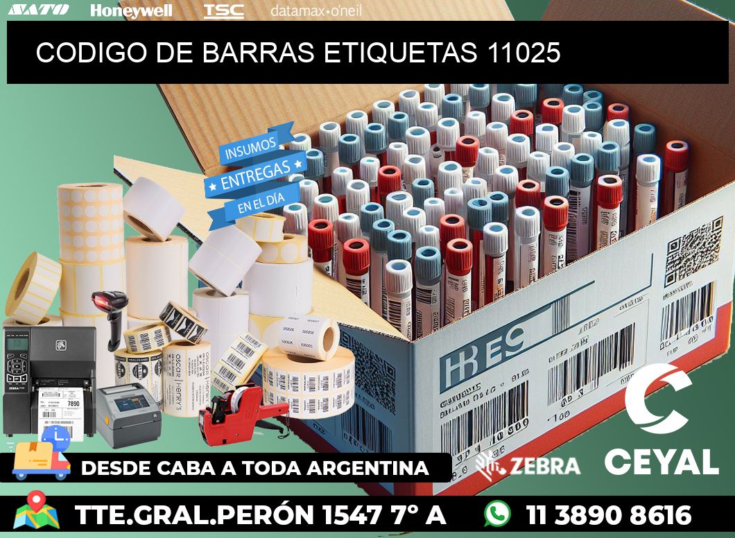 CODIGO DE BARRAS ETIQUETAS 11025