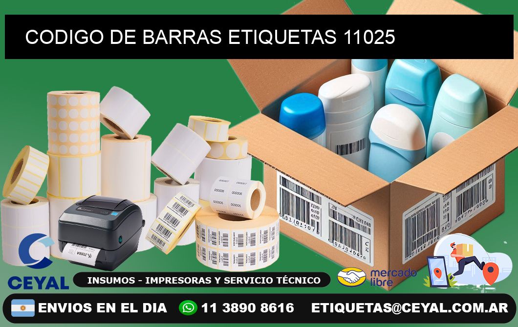 CODIGO DE BARRAS ETIQUETAS 11025