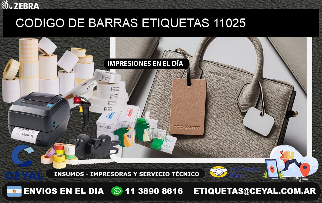 CODIGO DE BARRAS ETIQUETAS 11025