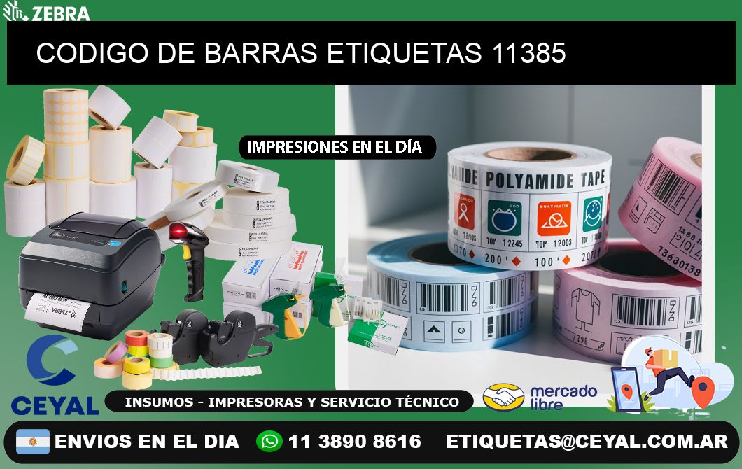 CODIGO DE BARRAS ETIQUETAS 11385