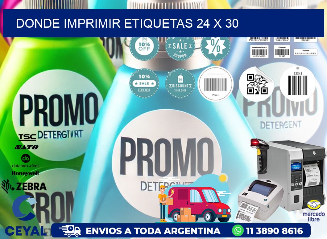 DONDE IMPRIMIR ETIQUETAS 24 x 30