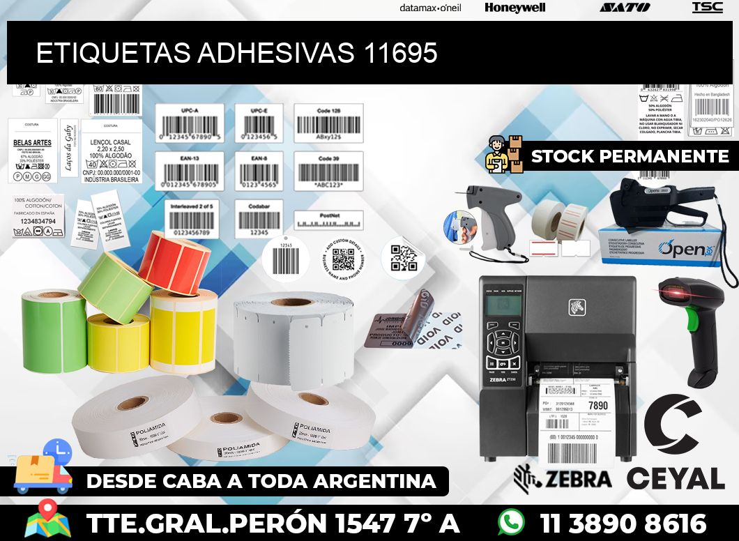 ETIQUETAS ADHESIVAS 11695