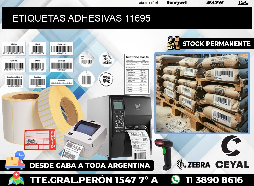 ETIQUETAS ADHESIVAS 11695