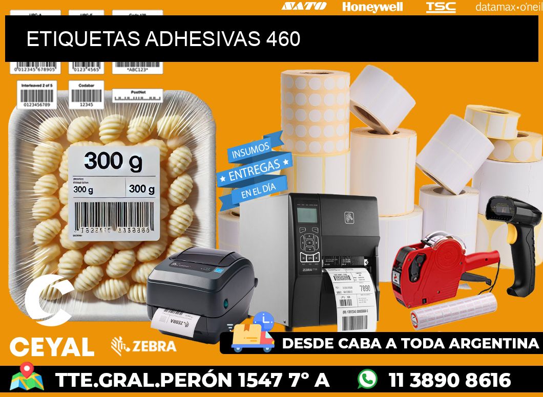 ETIQUETAS ADHESIVAS 460