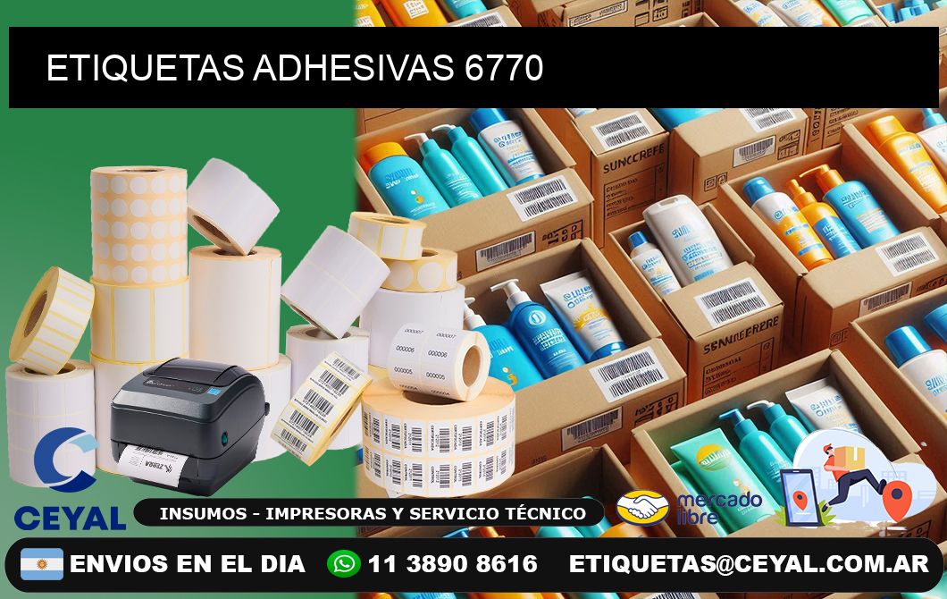 ETIQUETAS ADHESIVAS 6770
