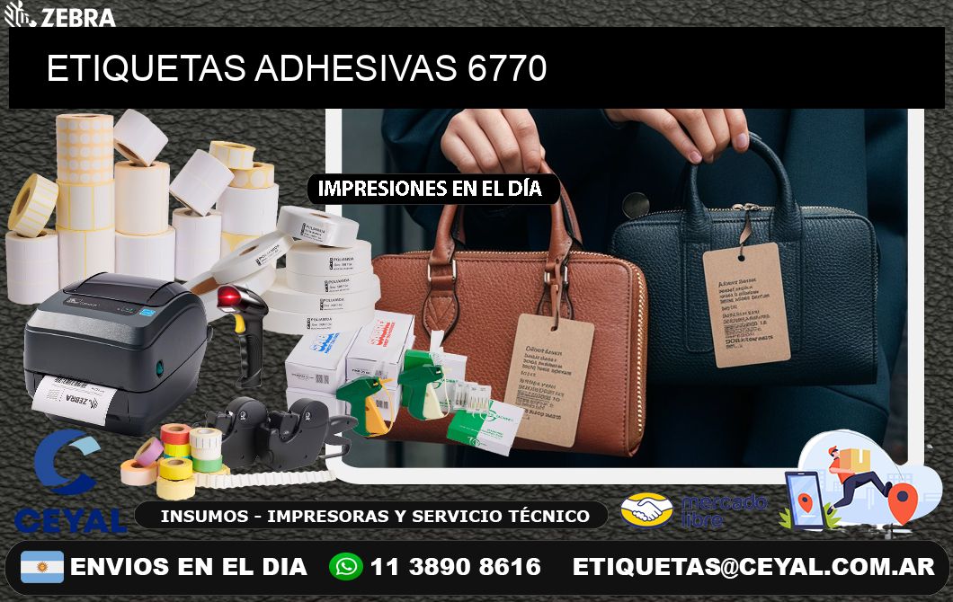 ETIQUETAS ADHESIVAS 6770