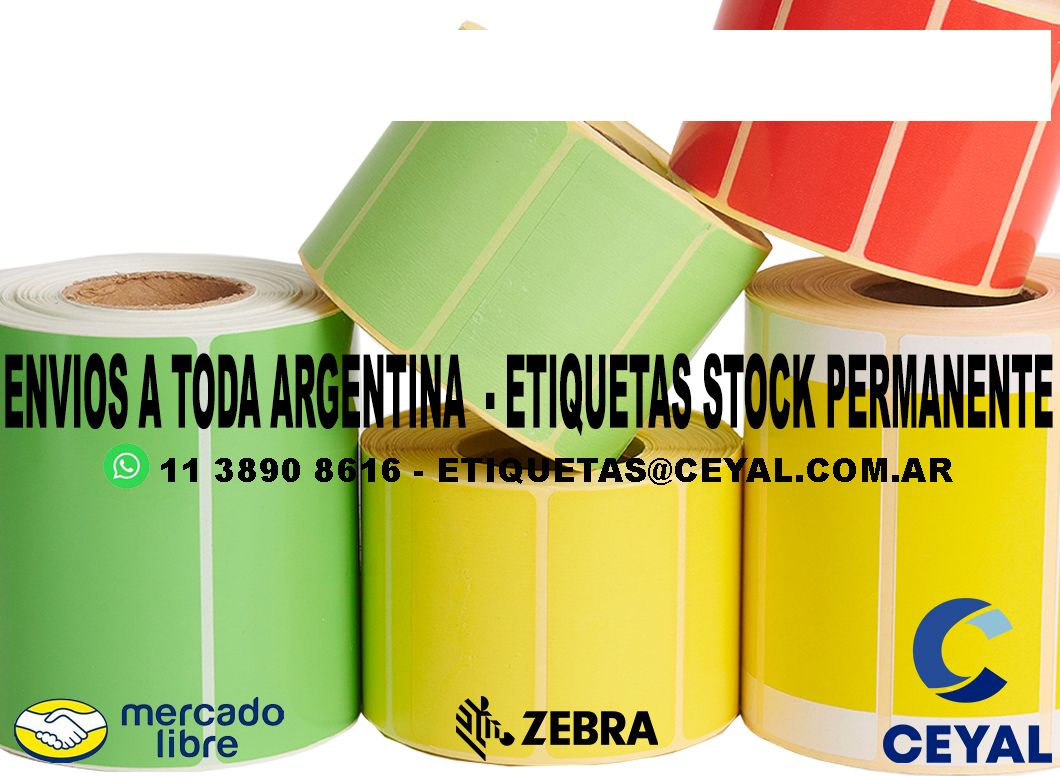 ETIQUETAS ADHESIVAS FABRICAS 57 x 28