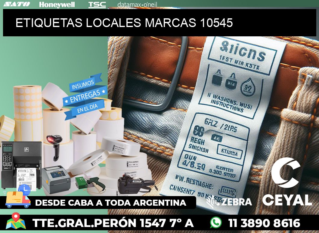 ETIQUETAS LOCALES MARCAS 10545