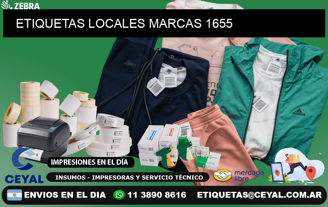 ETIQUETAS LOCALES MARCAS 1655