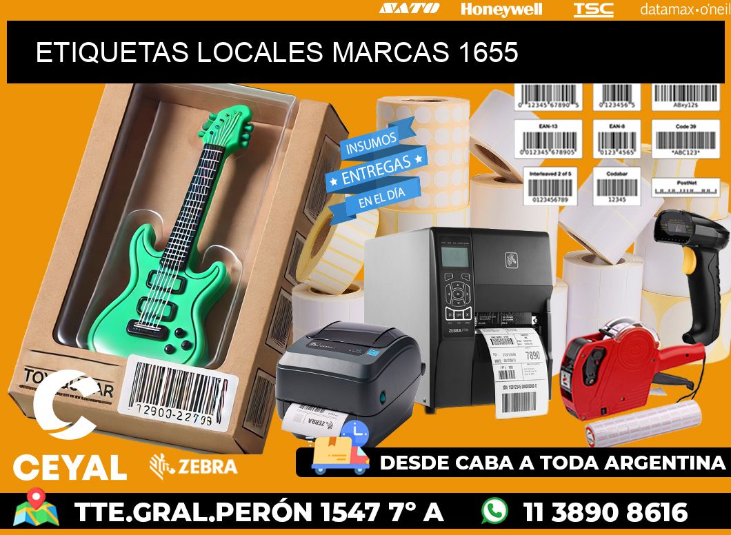 ETIQUETAS LOCALES MARCAS 1655